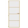 Puerta de interior dorada vidrio templado y aluminio 83x201,5cm de , Puertas para el hogar - Ref: Foro24-155133, Precio: 218,...