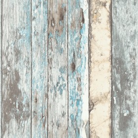 DUTCH WALLCOVERINGS Papel de pared pintado trozos madera azul PE10012 de DUTCH WALLCOVERINGS, Papel pintado - Ref: Foro24-422...