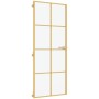 Puerta de interior dorada vidrio templado y aluminio 93x201,5cm de , Puertas para el hogar - Ref: Foro24-155146, Precio: 175,...