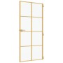 Puerta de interior dorada vidrio templado y aluminio 93x201,5cm de , Puertas para el hogar - Ref: Foro24-155146, Precio: 175,...