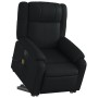 Sillón reclinable de masaje de pie cuero artificial negro en Sillones | Comprar online en Foru.es
