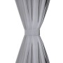 Cortina opaca con ojales de metal 270x245 cm gris de vidaXL, Cortinas y visillos - Ref: Foro24-132206, Precio: 39,20 €, Descu...