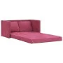 Sofá cama de suelo 2 en 1 terciopelo rojo tinto 122x204x55 cm de , Sofás - Ref: Foro24-353960, Precio: 218,74 €, Descuento: %