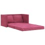 Sofá cama de suelo 2 en 1 terciopelo rojo tinto 122x204x55 cm de , Sofás - Ref: Foro24-353960, Precio: 224,55 €, Descuento: %