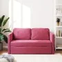 Sofá cama de suelo 2 en 1 terciopelo rojo tinto 122x204x55 cm de , Sofás - Ref: Foro24-353960, Precio: 218,74 €, Descuento: %