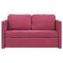 Sofá cama de suelo 2 en 1 terciopelo rojo tinto 122x204x55 cm de , Sofás - Ref: Foro24-353960, Precio: 218,74 €, Descuento: %