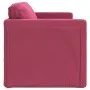 Sofá cama de suelo 2 en 1 terciopelo rojo tinto 122x204x55 cm de , Sofás - Ref: Foro24-353960, Precio: 218,74 €, Descuento: %