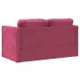 Sofá cama de suelo 2 en 1 terciopelo rojo tinto 122x204x55 cm de , Sofás - Ref: Foro24-353960, Precio: 218,74 €, Descuento: %
