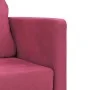 Floor sofa bed 2 in 1 red velvet 122x204x55 cm by , Sofas - Ref: Foro24-353960, Price: 218,74 €, Discount: %