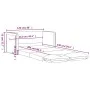 Floor sofa bed 2 in 1 red velvet 122x204x55 cm by , Sofas - Ref: Foro24-353960, Price: 218,74 €, Discount: %