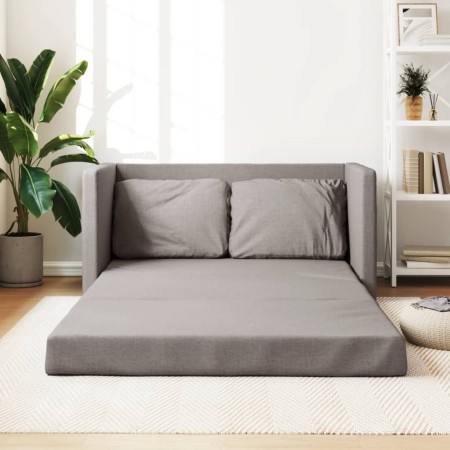 Sofá cama de suelo 2 en 1 tela gris Taupe 112x174x55 cm de , Sofás - Ref: Foro24-353969, Precio: 213,12 €, Descuento: %