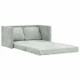 Bodenschlafsofa 2 in 1 hellgrauer Samt 122x204x55 cm von , Sofas - Ref: Foro24-353957, Preis: 215,28 €, Rabatt: %