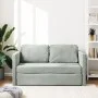 Bodenschlafsofa 2 in 1 hellgrauer Samt 122x204x55 cm von , Sofas - Ref: Foro24-353957, Preis: 215,28 €, Rabatt: %
