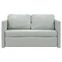 Bodenschlafsofa 2 in 1 hellgrauer Samt 122x204x55 cm von , Sofas - Ref: Foro24-353957, Preis: 215,28 €, Rabatt: %