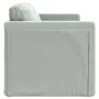 Bodenschlafsofa 2 in 1 hellgrauer Samt 122x204x55 cm von , Sofas - Ref: Foro24-353957, Preis: 215,28 €, Rabatt: %