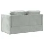 Floor sofa bed 2 in 1 light gray velvet 122x204x55 cm by , Sofas - Ref: Foro24-353957, Price: 215,28 €, Discount: %