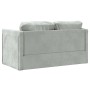 Sofá cama de suelo 2 en 1 terciopelo gris claro 122x204x55 cm de , Sofás - Ref: Foro24-353957, Precio: 230,26 €, Descuento: %