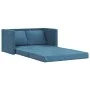 Sofá cama de suelo 2 en 1 terciopelo azul 122x204x55 cm de , Sofás - Ref: Foro24-353962, Precio: 224,33 €, Descuento: %