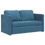 Sofá cama de suelo 2 en 1 terciopelo azul 122x204x55 cm de , Sofás - Ref: Foro24-353962, Precio: 227,86 €, Descuento: %