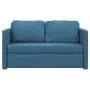 Sofá cama de suelo 2 en 1 terciopelo azul 122x204x55 cm de , Sofás - Ref: Foro24-353962, Precio: 224,33 €, Descuento: %