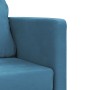 Sofá cama de suelo 2 en 1 terciopelo azul 122x204x55 cm de , Sofás - Ref: Foro24-353962, Precio: 227,86 €, Descuento: %