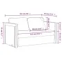 Floor sofa bed 2 in 1 blue velvet 122x204x55 cm by , Sofas - Ref: Foro24-353962, Price: 224,33 €, Discount: %