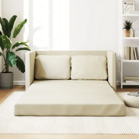 Bodenschlafsofa 2 in 1 cremefarbenes Kunstleder 112x174x55 cm von , Sofas - Ref: Foro24-353974, Preis: 221,73 €, Rabatt: %