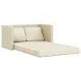 Sofá cama de suelo 2 en 1 cuero sintético crema 112x174x55 cm de , Sofás - Ref: Foro24-353974, Precio: 221,73 €, Descuento: %