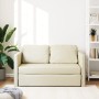 Sofá cama de suelo 2 en 1 cuero sintético crema 112x174x55 cm de , Sofás - Ref: Foro24-353974, Precio: 182,71 €, Descuento: %