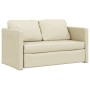 Sofá cama de suelo 2 en 1 cuero sintético crema 112x174x55 cm de , Sofás - Ref: Foro24-353974, Precio: 182,71 €, Descuento: %
