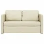 Bodenschlafsofa 2 in 1 cremefarbenes Kunstleder 112x174x55 cm von , Sofas - Ref: Foro24-353974, Preis: 221,73 €, Rabatt: %