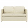 Sofá cama de suelo 2 en 1 cuero sintético crema 112x174x55 cm de , Sofás - Ref: Foro24-353974, Precio: 182,71 €, Descuento: %