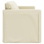 Sofá cama de suelo 2 en 1 cuero sintético crema 112x174x55 cm de , Sofás - Ref: Foro24-353974, Precio: 182,71 €, Descuento: %