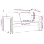 Bodenschlafsofa 2 in 1 cremefarbenes Kunstleder 112x174x55 cm von , Sofas - Ref: Foro24-353974, Preis: 221,73 €, Rabatt: %