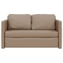 Sofá cama suelo 2 en 1 cuero sintético capuchino 112x174x55 cm de , Sofás - Ref: Foro24-353976, Precio: 197,10 €, Descuento: %