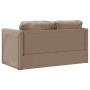 Sofá cama suelo 2 en 1 cuero sintético capuchino 112x174x55 cm de , Sofás - Ref: Foro24-353976, Precio: 197,10 €, Descuento: %