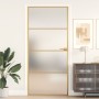 Puerta de interior dorada vidrio templado y aluminio 93x201,5cm de , Puertas para el hogar - Ref: Foro24-155138, Precio: 211,...