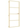 Puerta de interior dorada vidrio templado y aluminio 93x201,5cm de , Puertas para el hogar - Ref: Foro24-155138, Precio: 211,...