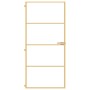 Puerta de interior dorada vidrio templado y aluminio 93x201,5cm de , Puertas para el hogar - Ref: Foro24-155138, Precio: 211,...