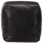 Schwarzer Pouf 40x40x40 cm aus echtem Ziegenleder. von , Osmanen - Ref: Foro24-248128, Preis: 134,70 €, Rabatt: %