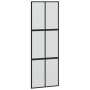 Puerta corredera vidrio templado y aluminio negra 90x205 cm de , Puertas para el hogar - Ref: Foro24-155208, Precio: 203,01 €...