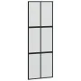 Sliding door made of black tempered glass and aluminum, 90x205 cm. by , Doors for the home - Ref: Foro24-155208, Price: 199,9...