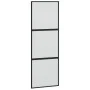 Schiebetür aus gehärtetem Glas und schwarzem Aluminium, 76 x 205 cm von , Türen für zu Hause - Ref: Foro24-155198, Preis: 171...