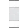 Schiebetür aus gehärtetem Glas und schwarzem Aluminium 76x205 cm von , Türen für zu Hause - Ref: Foro24-155222, Preis: 170,78...