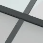 Schiebetür aus gehärtetem Glas und schwarzem Aluminium 76x205 cm von , Türen für zu Hause - Ref: Foro24-155222, Preis: 170,78...