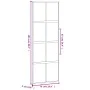 Schiebetür aus gehärtetem Glas und schwarzem Aluminium 76x205 cm von , Türen für zu Hause - Ref: Foro24-155222, Preis: 170,78...