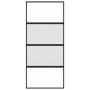Puerta corredera vidrio templado y aluminio negra 90x205 cm de , Puertas para el hogar - Ref: Foro24-155220, Precio: 201,03 €...