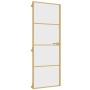 Puerta de interior dorada vidrio templado y aluminio 76x201,5cm de , Puertas para el hogar - Ref: Foro24-155132, Precio: 182,...