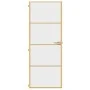 Interior door, golden color, tempered glass and aluminum, 76x201.5cm by , Doors for the home - Ref: Foro24-155132, Price: 179...