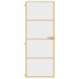 Puerta de interior dorada vidrio templado y aluminio 76x201,5cm de , Puertas para el hogar - Ref: Foro24-155132, Precio: 182,...
